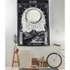 150Cm 200Cm The Moon Zodiac Siyah Beyaz Duvar Halısı