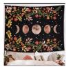 70 X 100 Cm Moon And Flowers Duvar Halısı