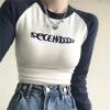 Beyaz Secendo Raglan Uzun Kollu Crop