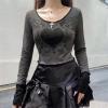 Harajuku Fashion Gothic Heart Uzun Kollu