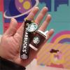 Kahverengi Starbucks Cup Silikon Anahtarlık