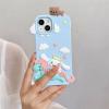 Mavi Anime Cinnamoroll Ayıcık Detaylı İphone Telefon Kılıfları