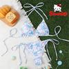 Mavi Beyaz Cinnamoroll Collage Bikini Takımı