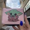 Pembe Baby Yoda Kısa Cüzdan