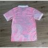 Pembe Kitty Madrid Dragon Jersey Beyaz Düğmeli Yaka T-shirt