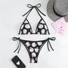 Siyah Hello Kitty Collage Bikini Takımı