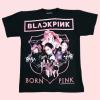 Siyah K-Pop Black Pink - Born Pink (Unisex) T-Shirt