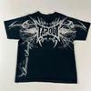 Siyah Tapout American Arrogant Cyber Grunge Unisex T-shirt