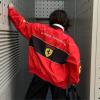 Yeni Kırmızı F1 Ferrari Racing Retro Unisex Bomber Ceket